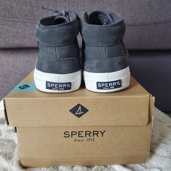 Sperry Crest Knoll Canvas Grey Shoes - Picture 6 of 10